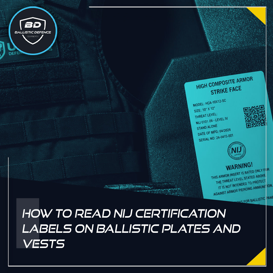 How to Read NIJ Certification Labels on Ballistic Plates and Vests
