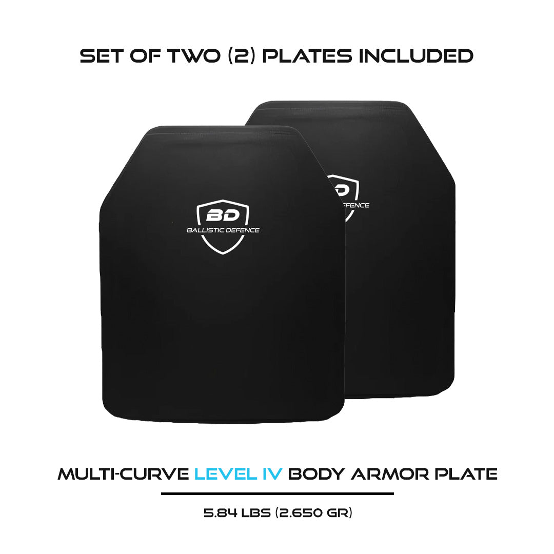 ZIRH Level IV Hard Body Armor Plate – 5.84 lbs - SET OF TWO