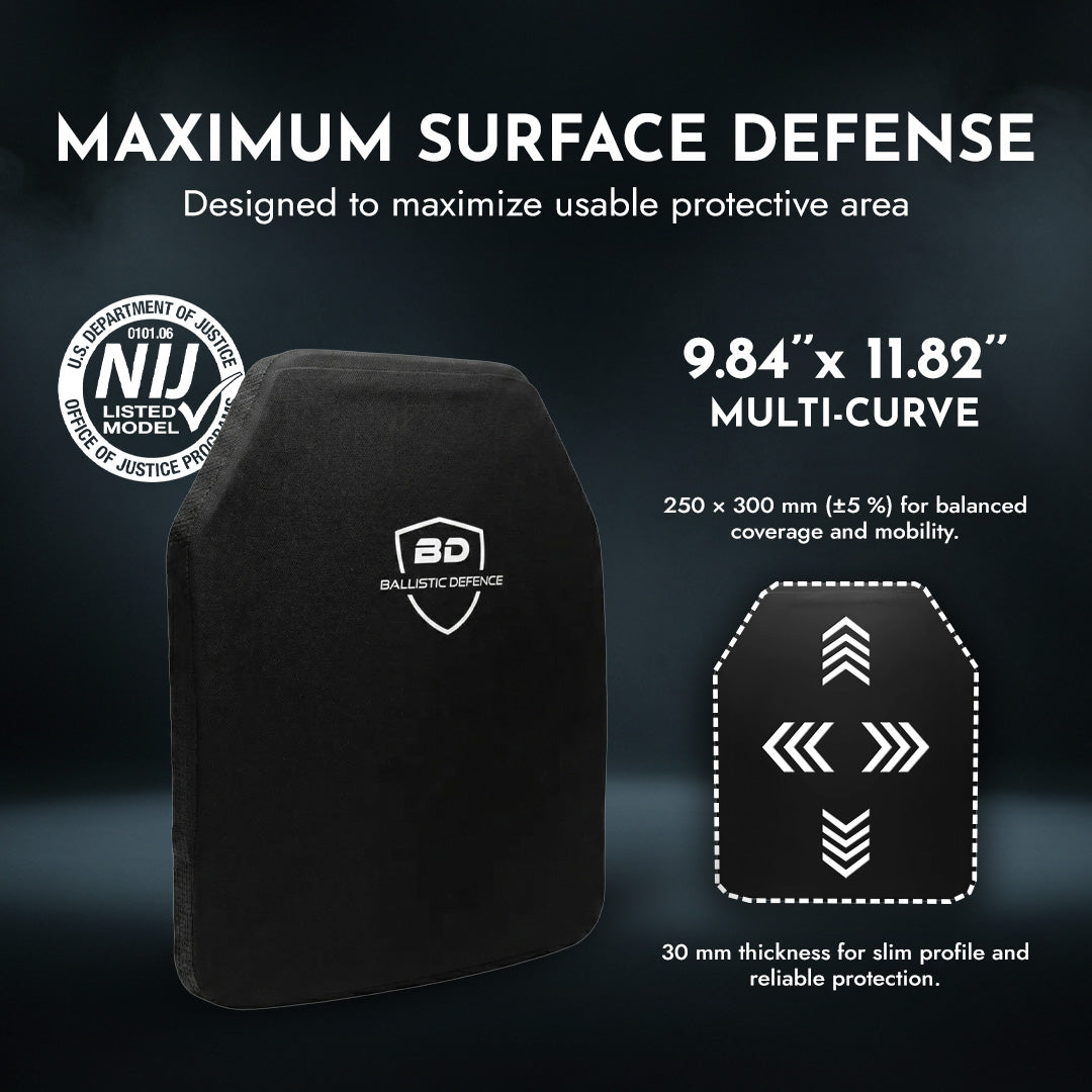 ZIRH Level IV Hard Body Armor Plate – 5.84 lbs (2,650g)