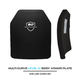 ZIRH Level IV Hard Body Armor Plate – 5.84 lbs (2,650g)